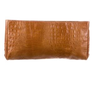 Candela Embossed Snakeskin Clutch